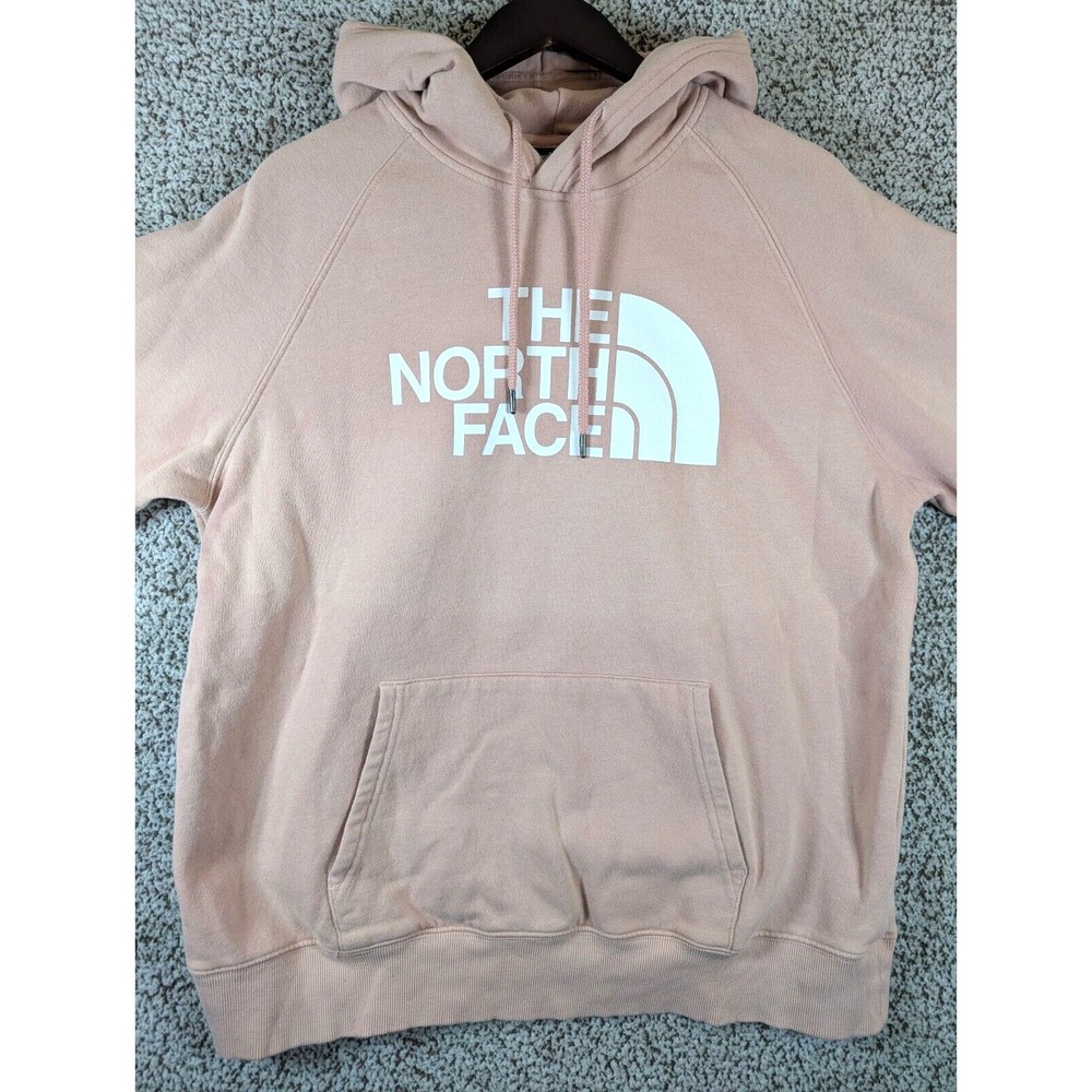 The North Face Sweatshirt Hoodie Women's XL Graphic Logo Pocket Nice Sun fading